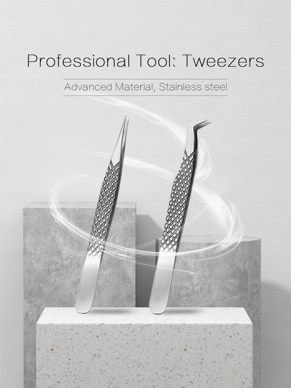 False Eyelash Tweezers For Fake Eyelashes Ext Marka bez marki