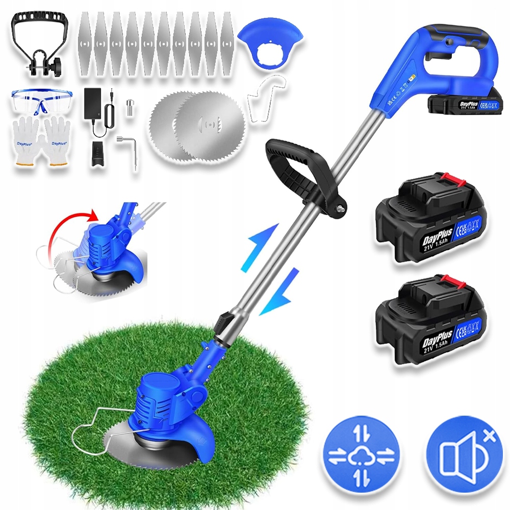 Aku Vyžínač Křovinořez Vyžínač Kotoučové Vlasce 2X Aku Sada