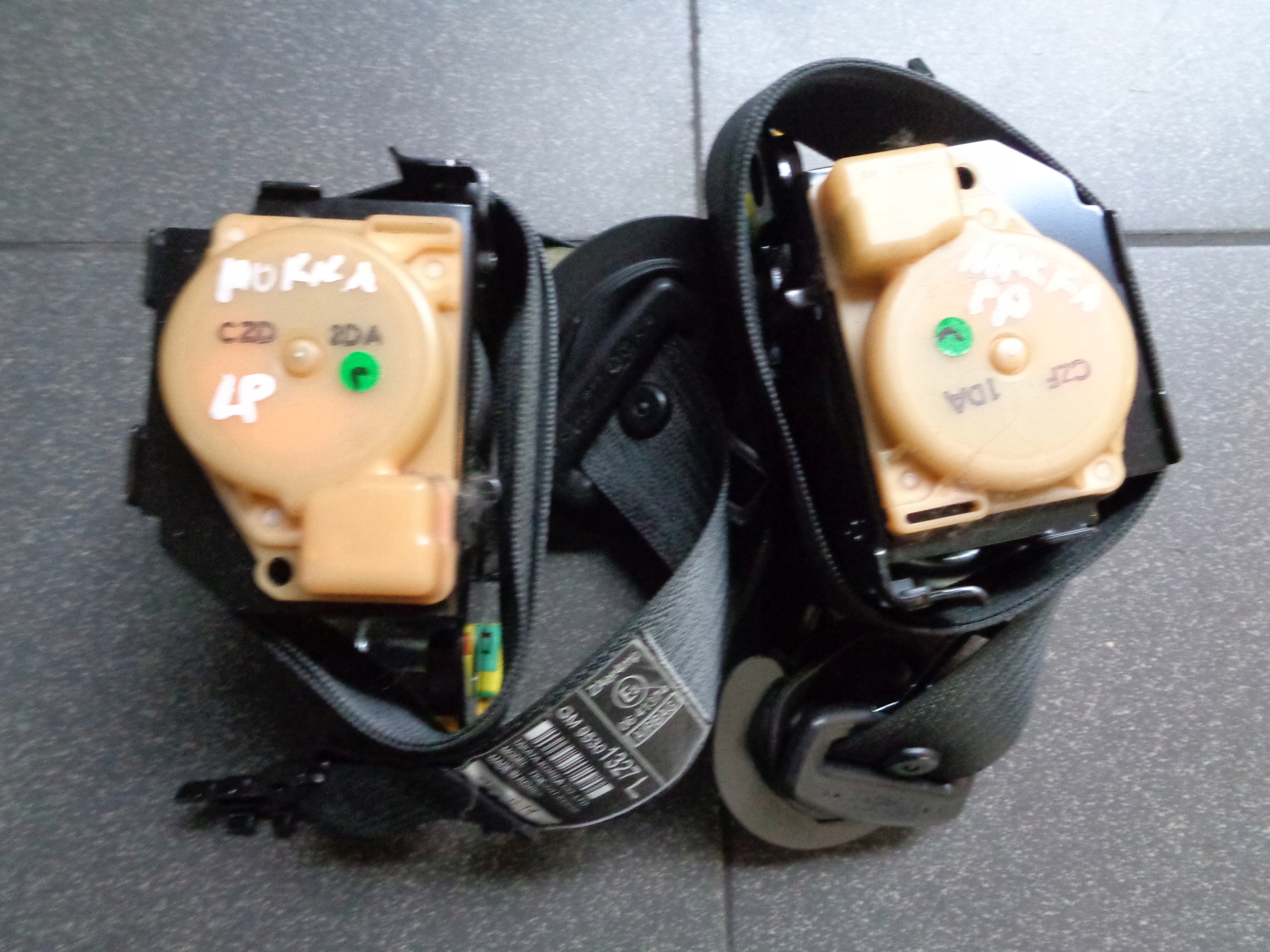 РЕМЕНЬ БЕЗОПАСНОСТИ ПРАВЫЙ ЛЕВЫЙ ПЕРЕДНИЙ OPEL MOKKA