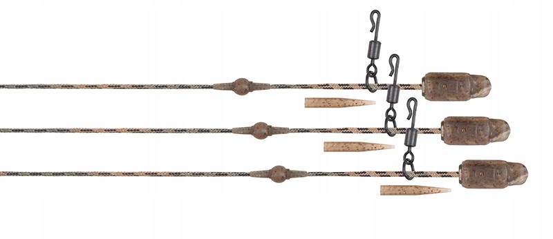Zestaw Fox Submerge Camo Heli-clip Rigs 40lb 3 szt