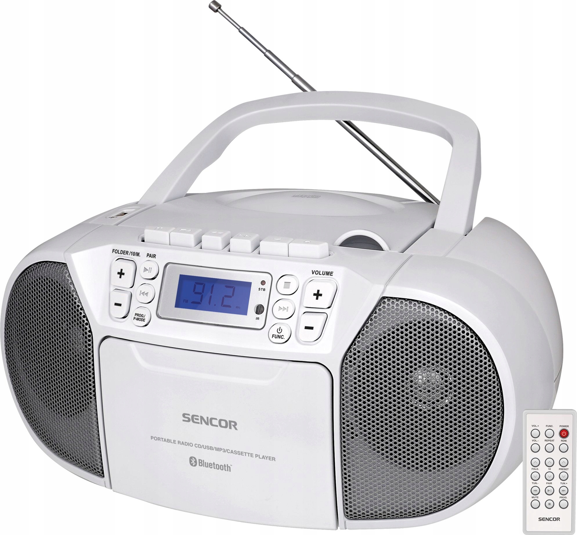 Radioodtwarzacz Sencor Spt 3907 W z CD, Bt