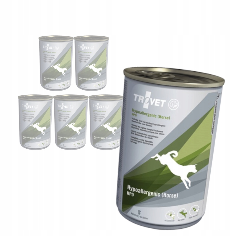 Levně Trovet Hypoallergenic Hpd Horse 6x400g Veterinární Krmivo pro psy a koně