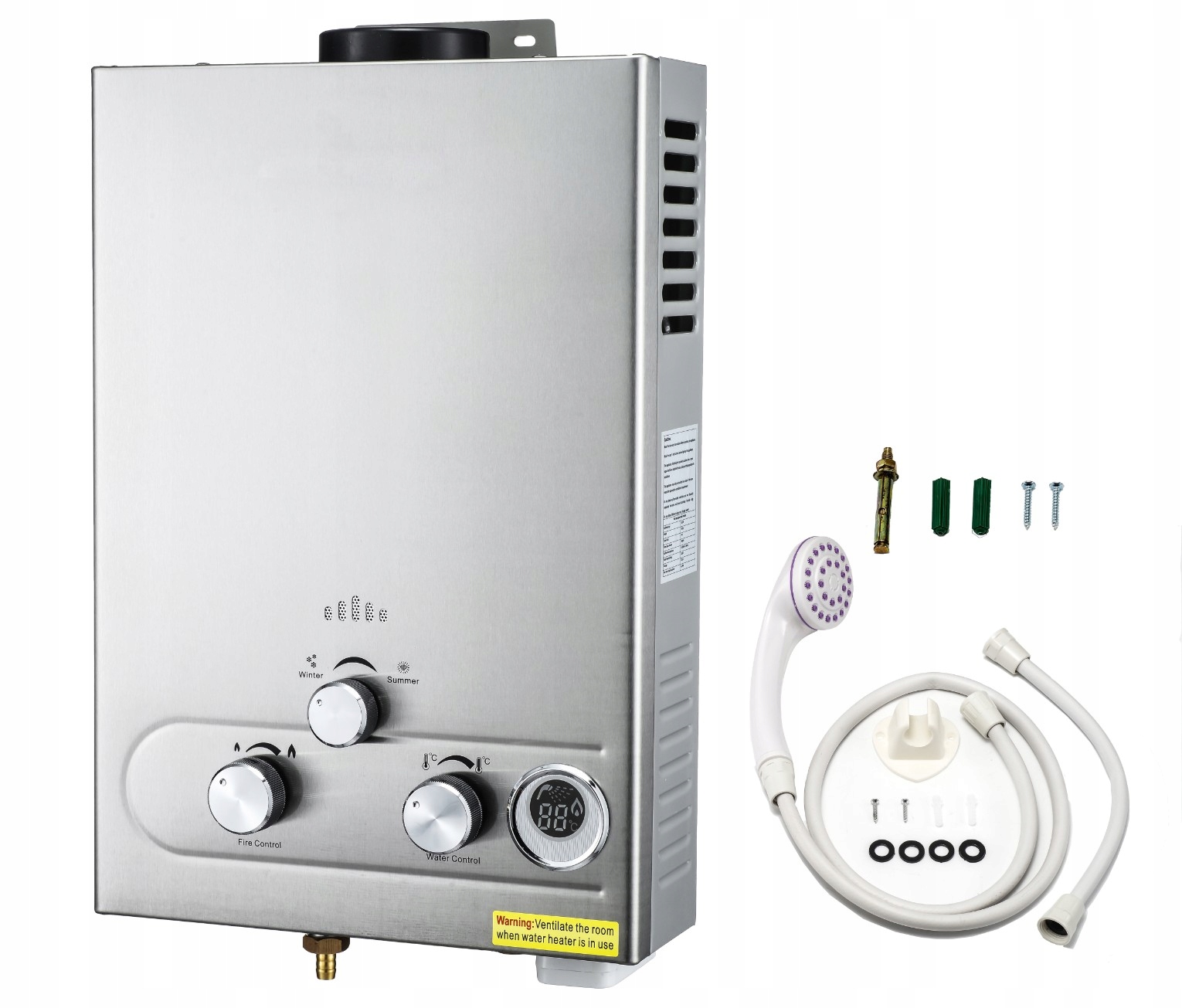 OUTLET BOJLER GAZOWY PODGRZEWACZ PRZEPŁYWOWY WODY LPG 18L Marka Heckermann