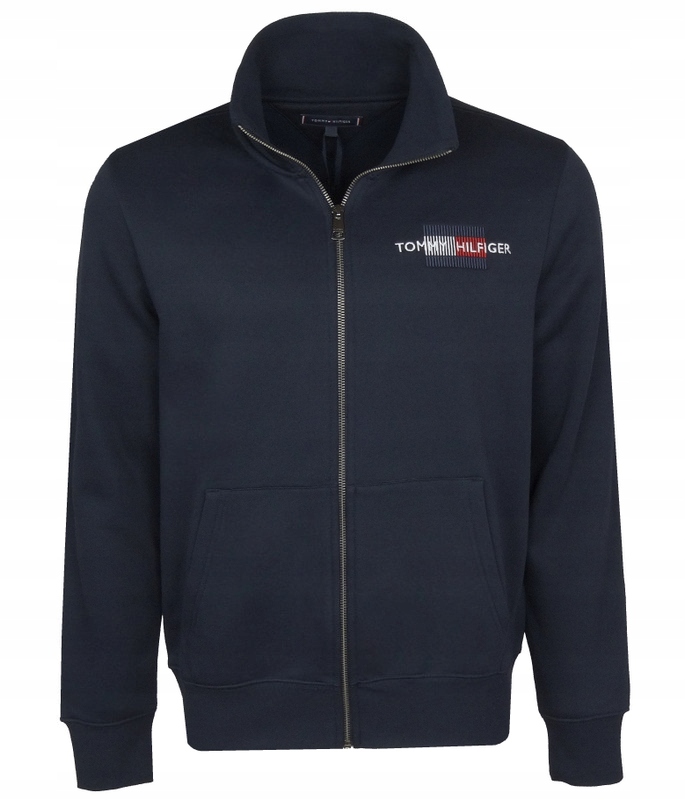 Tommy Hilfiger pánská mikina, rozepínací, tmavě modrá, 2XLT