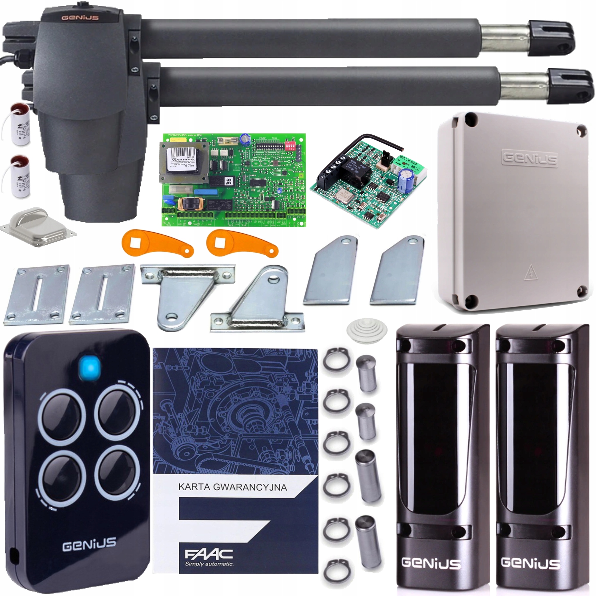 Sada Pro Bránu Genius Gbat 400 1x Dálkový Ovladač Pohony