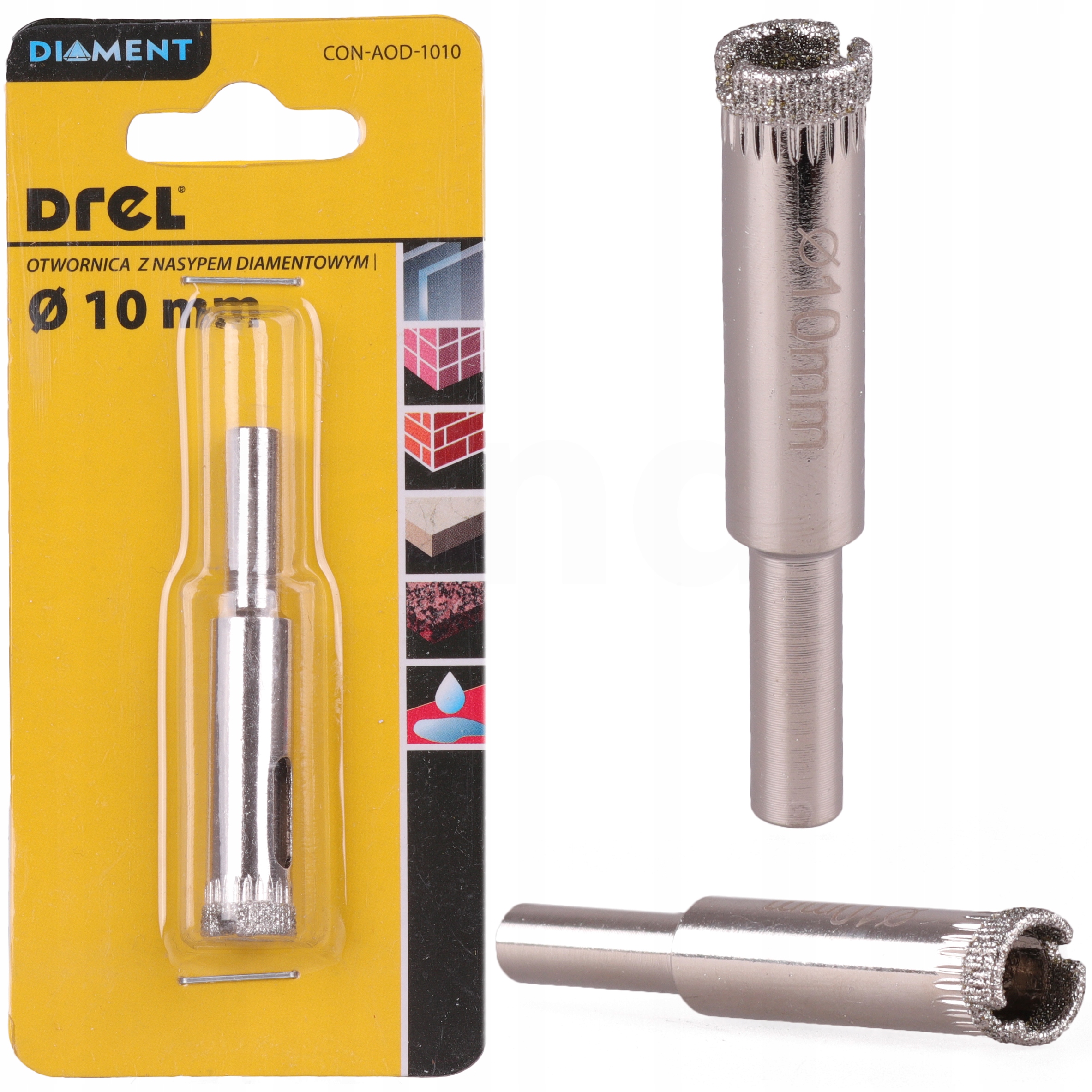 

Otwornica Diamentowa 10 mm Koronka Do Gresu Płytek