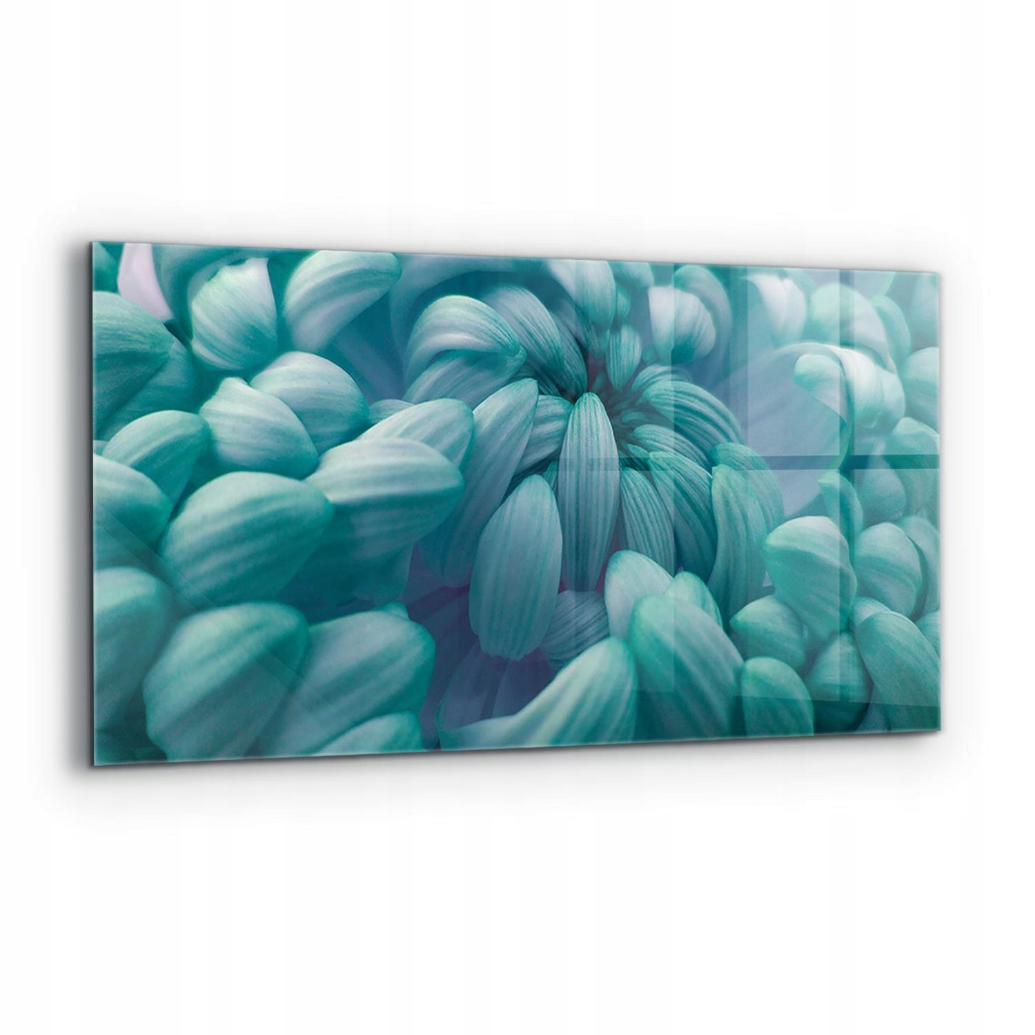 Dekoračný panel Modrá chryzantéma 120 x 60 cm