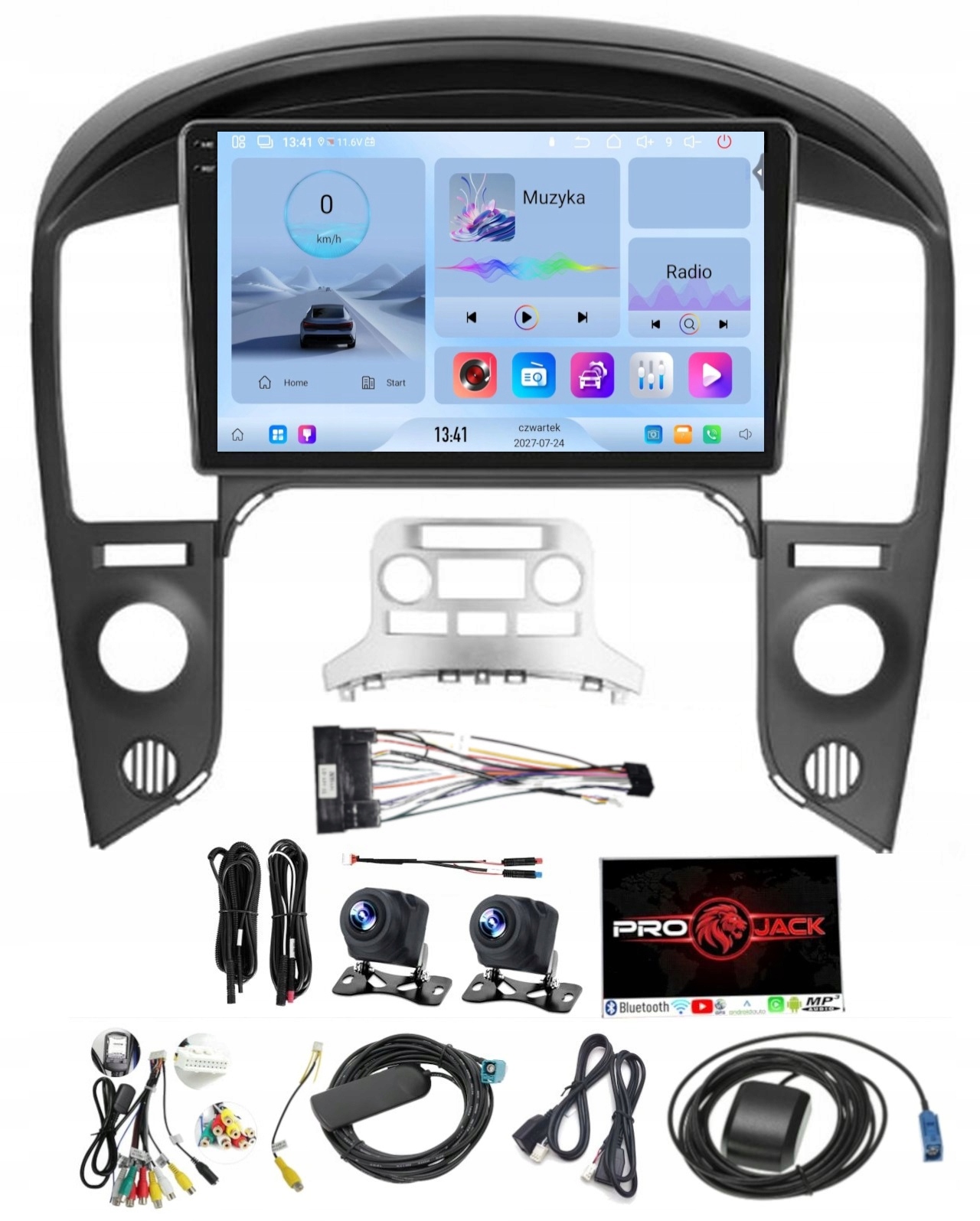 Rádio Navigace Carplay Gps Android Hyundai H1 2007-2015 4GB 64GB Sim