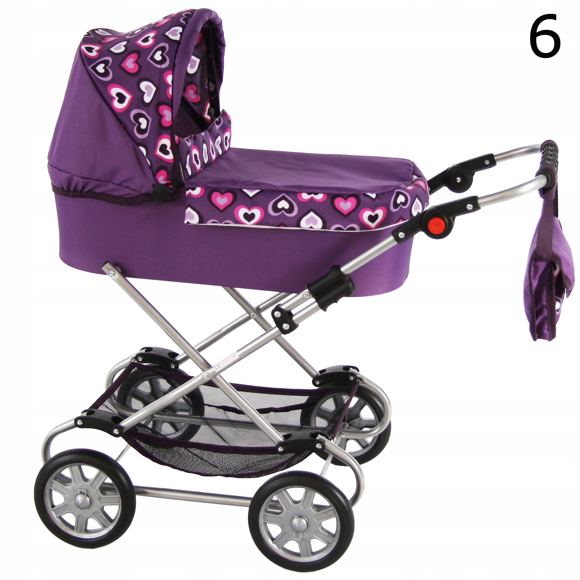 WÓZEK DUŻY DLA LALEK GŁĘBOKI + Pościel+Torebka PL Rodzaj głęboki