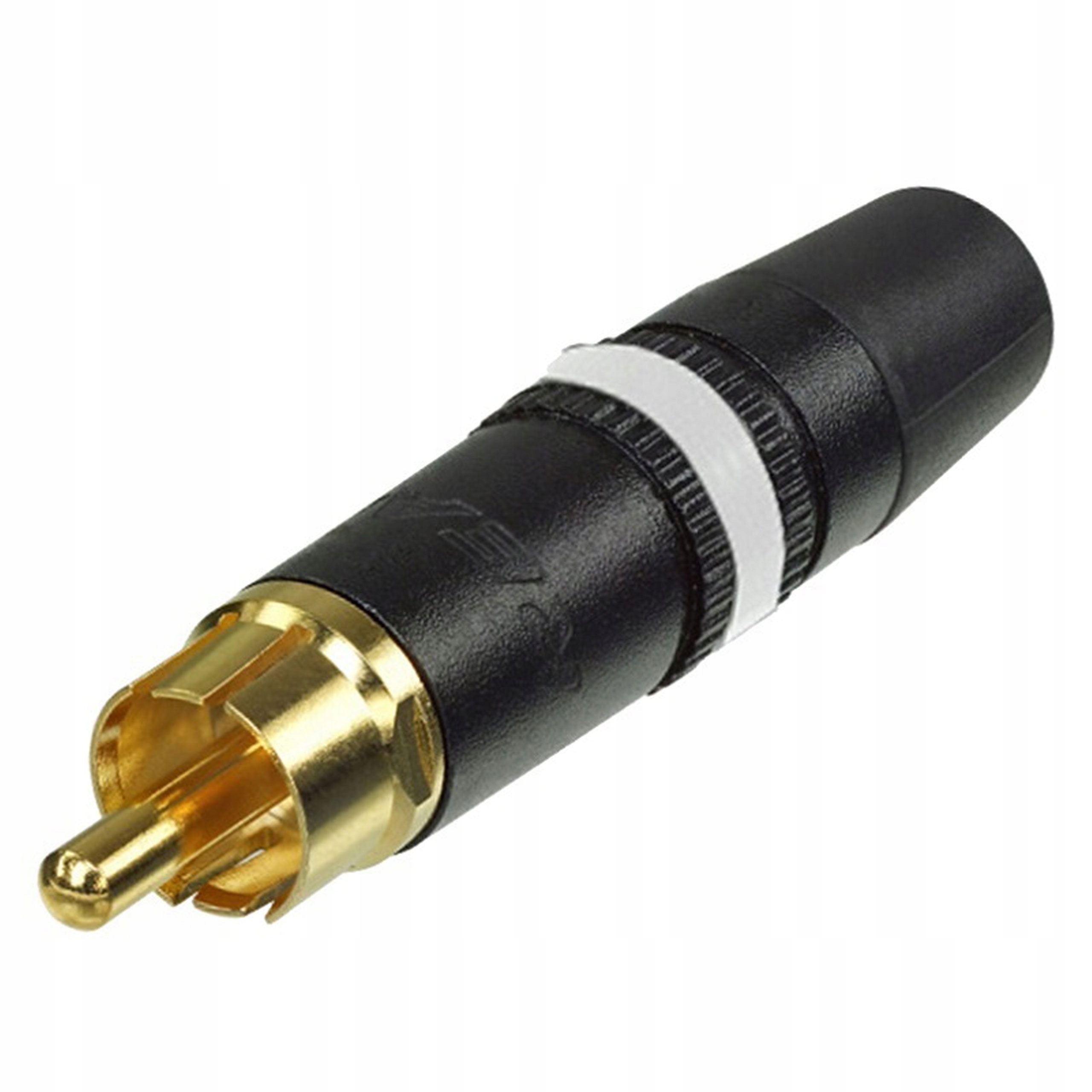 WTYK RCA CINCH POZŁACANY REAN NEUTRIK NYS373 NA KABEL 3.1 - 6.1 mm BIAŁY Marka Rean Neutrik