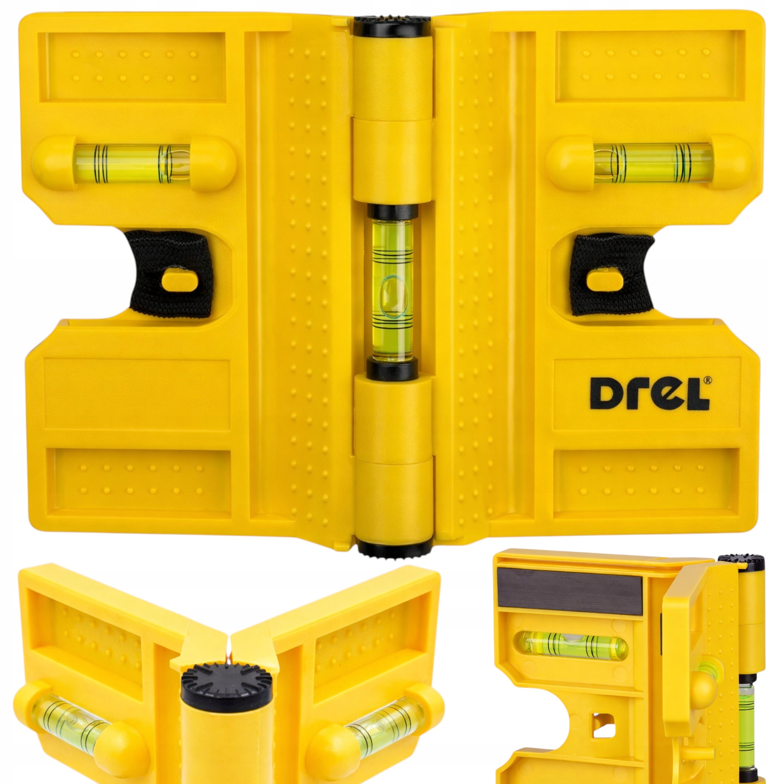 POZIOMICA DO SŁUPKÓW NAROŻNIKÓW POZIOMNICA SŁUPKOWA Z MAGNESEM 3 LIBELLE