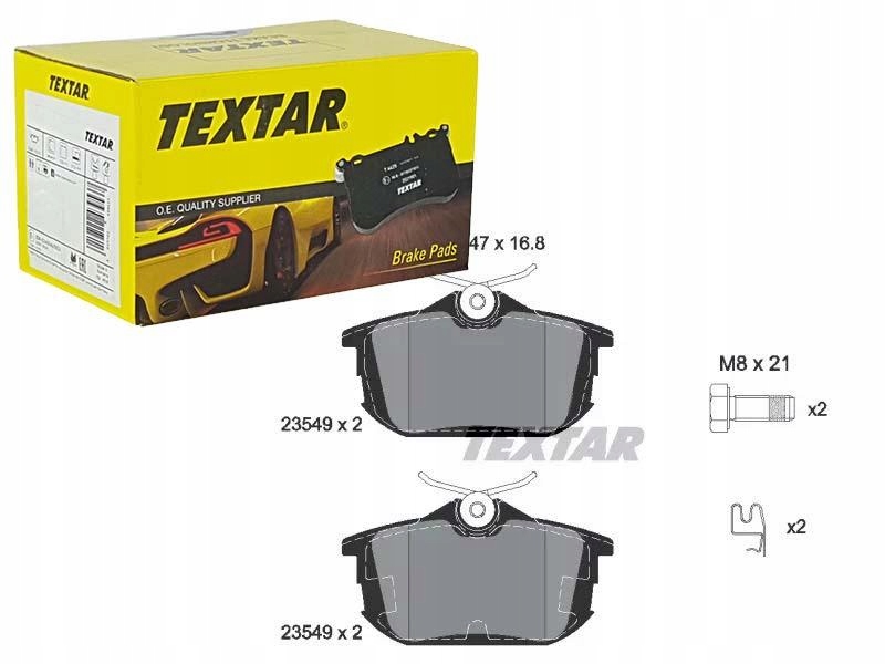

Textar Klocki Hamulcowe Tył 2354901