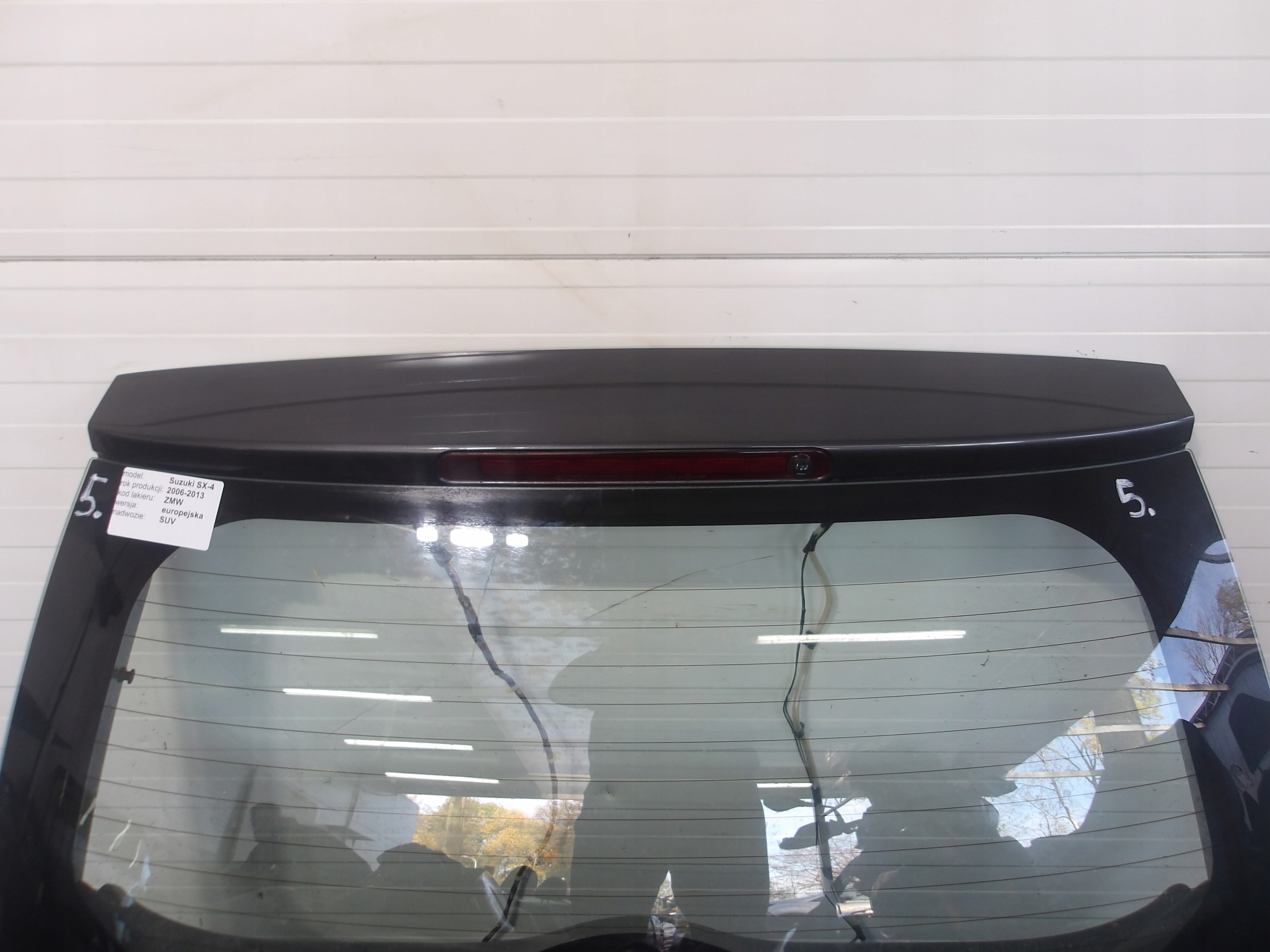 SUZUKI SX4 06-13 boot doors complete rear part colour ZMW LADNA