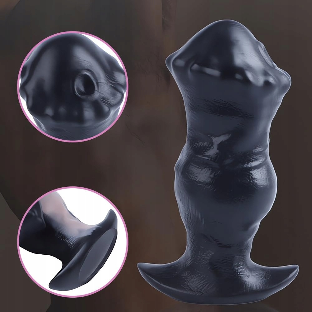 SXOVO Realistyczny Czarny Dildo Analny Silikonowy Duży Korek Prostaty — miniatura 2