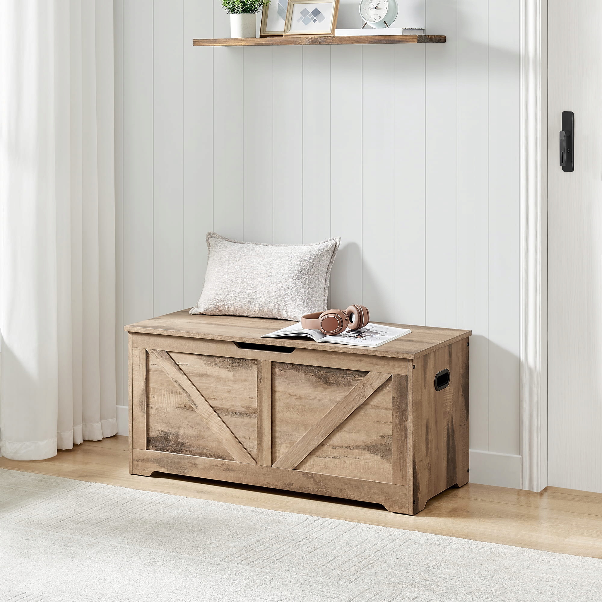 Skrzynia siedzisko industrialna retro rustykalny beż Stan opakowania oryginalne