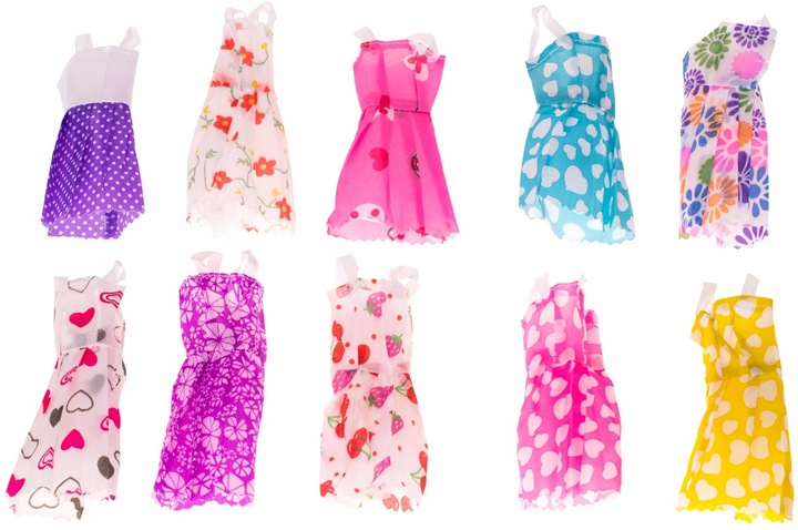 XXL MEGA ZESTAW UBRANKA I DODATKI DLA LALEK 85 SZT Bohater brak