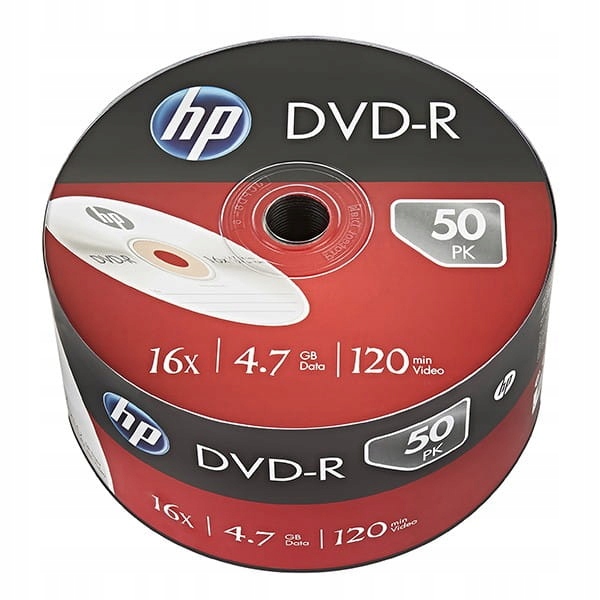 

Płyty Hp Dvd-r 4.7GB 50 Szt. Do Archiwizacji Bulk