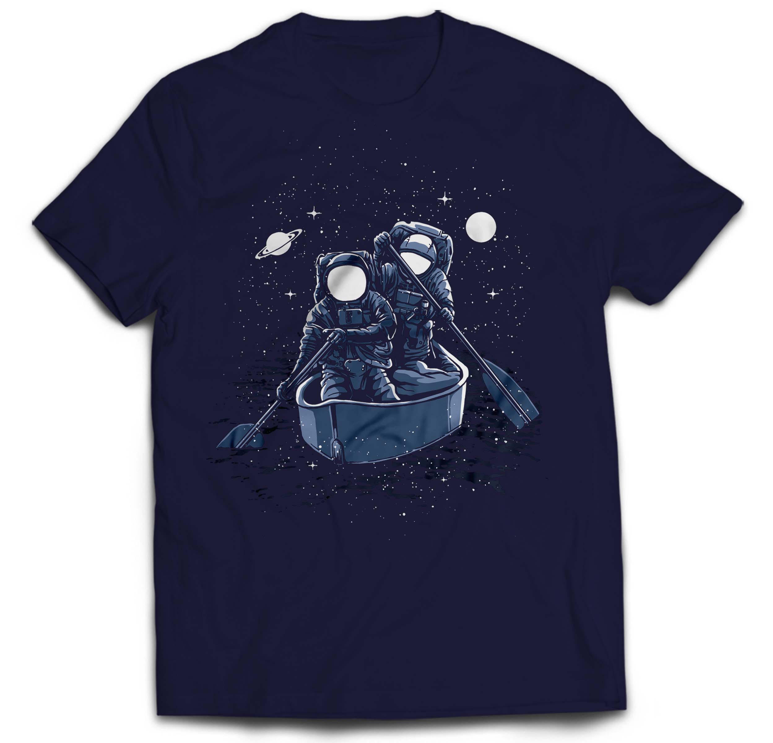 

Śmieszna Koszulka Astronauci Na Łódce 4XL