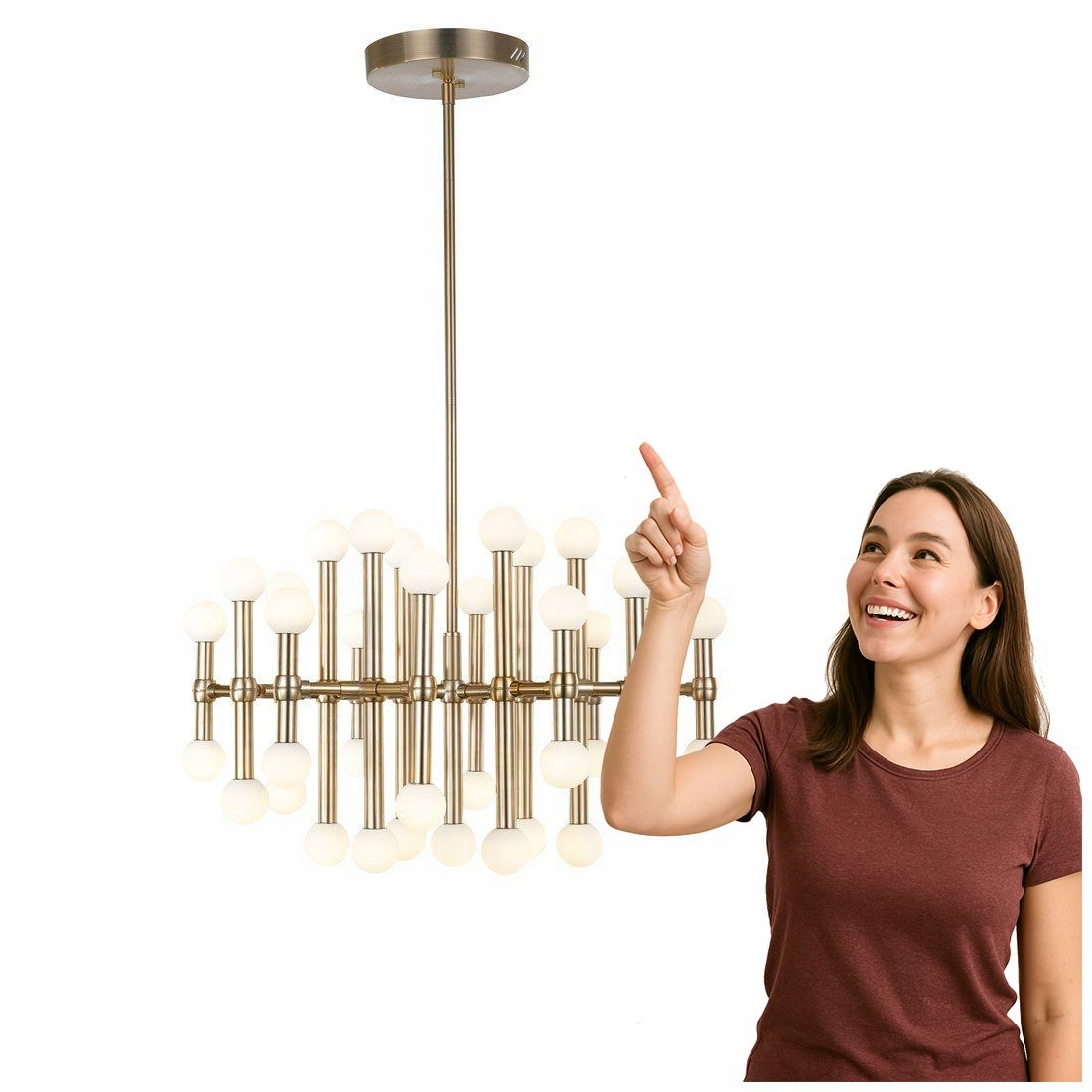 Led lampa Moderná Giovanna Hnedá 37L Italux