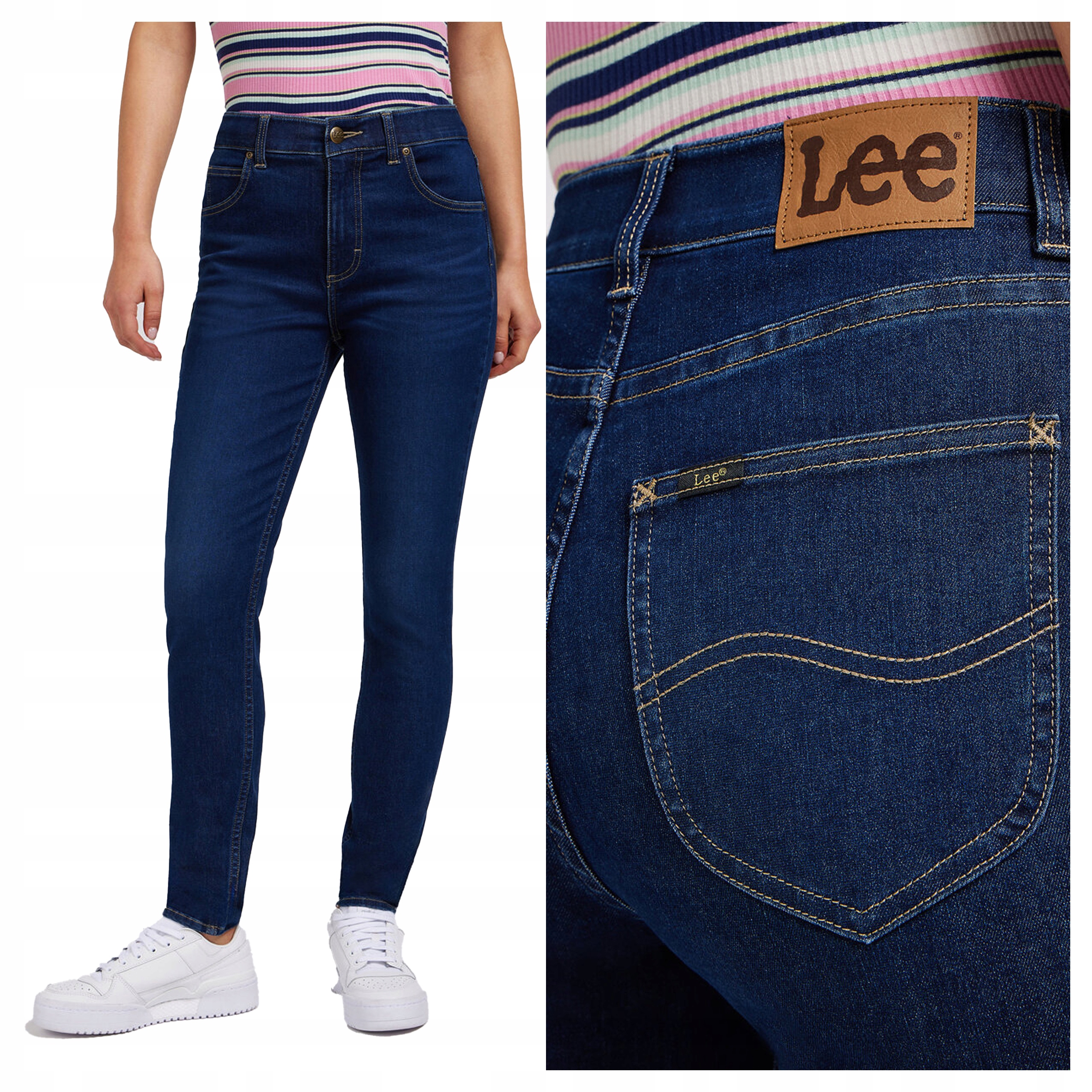Lee Ulc Skinny W30 L33 Dámské džíny skinny rifle Úzké Nohavice