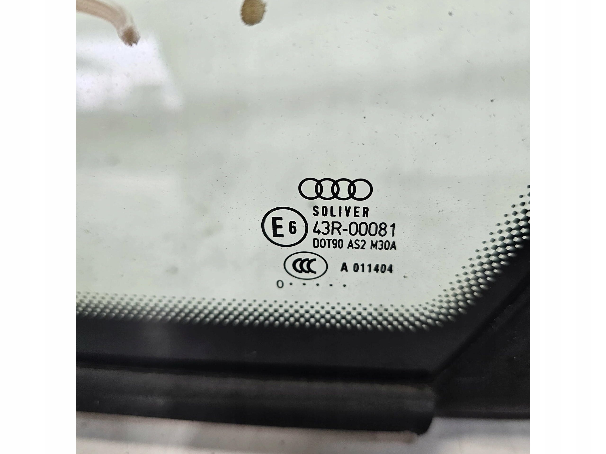 window bodywork right rear part AUDI A6 C6 sedan 2010 ROK