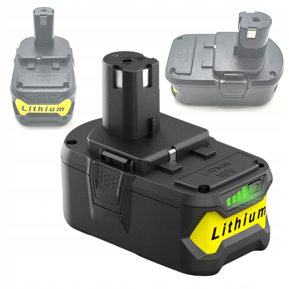 2X 18V 6,0AH Náhrada Za Akumulátor Ryobi RB18L50 RB18L40 S Indikátorem