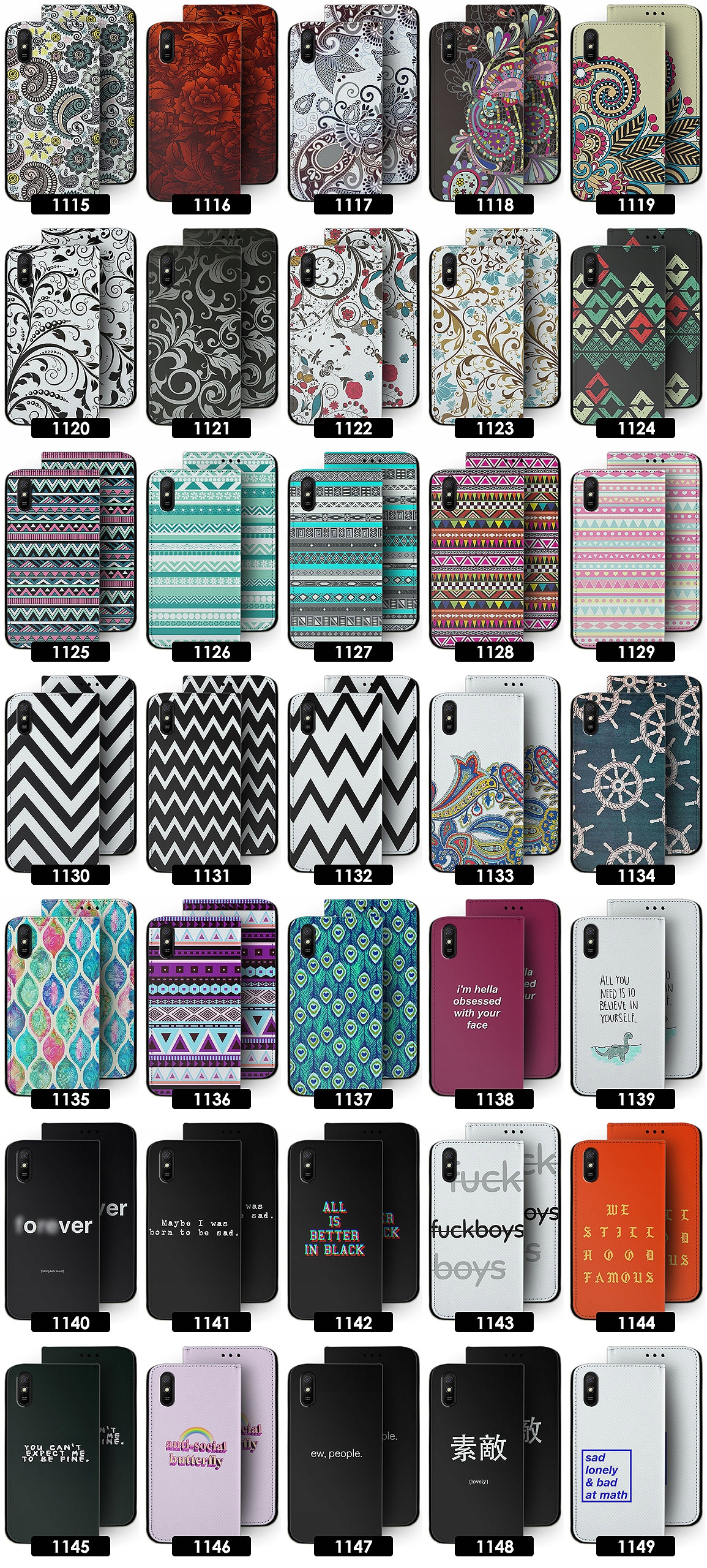 ETUI NAJŁADNIEJSZE DO XIAOMI REDMI 9A WZORY TOP100 Typ etui z klapką