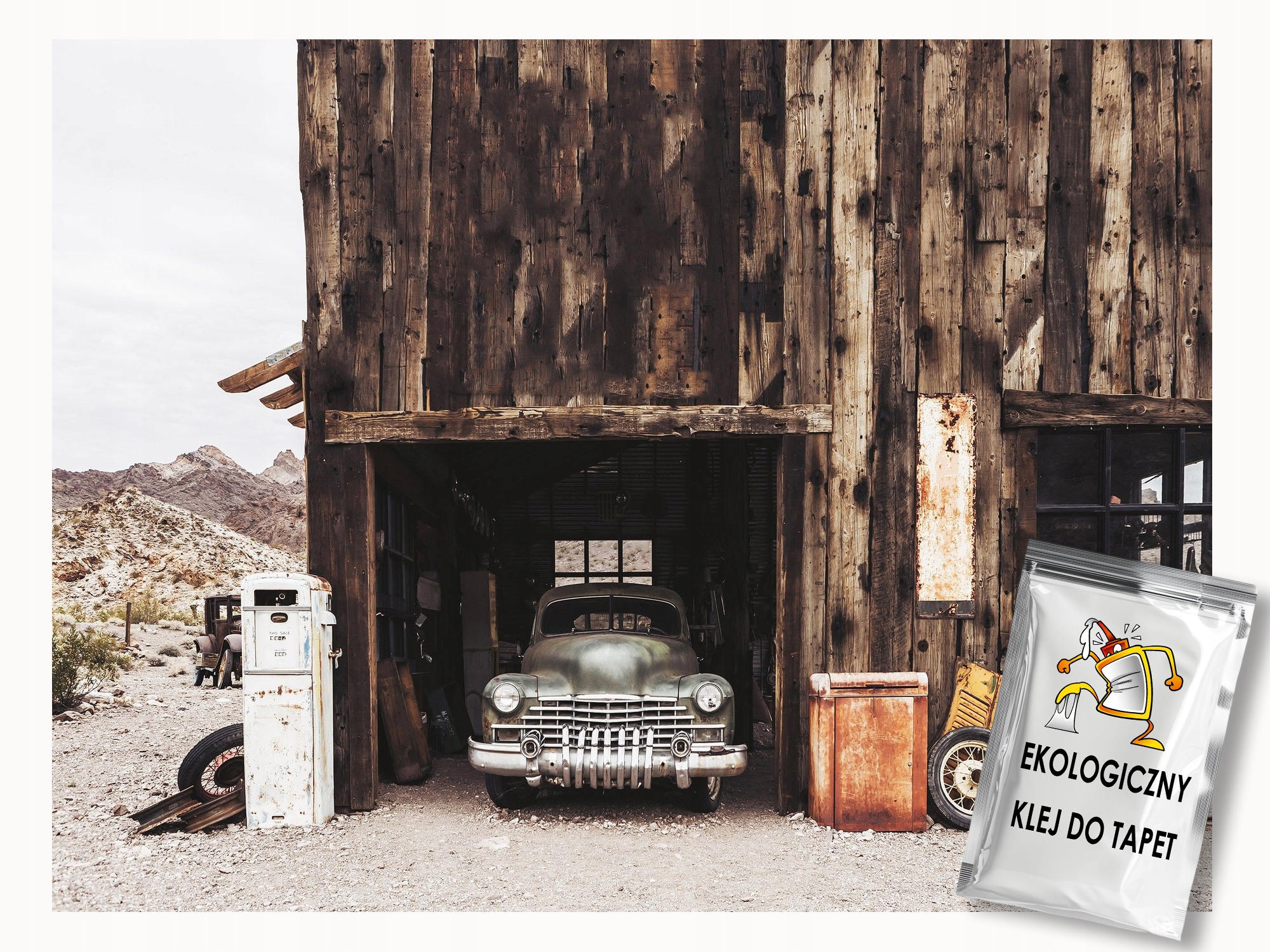 Fototapeta Flizelina Garáž Dílna Auto Oldtimer Vintage 200x140 lepidlo