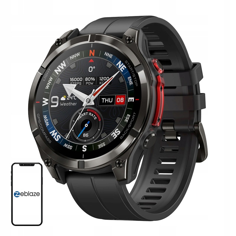 Chytré Hodinky Zeblaze Stratos 4 Pro (černé)