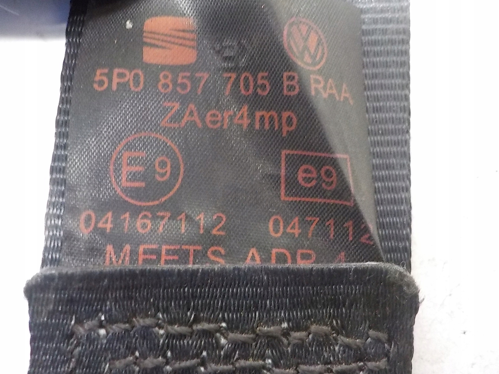 SEAT ALTEA Gurten Sicherheits links 5P0857705B