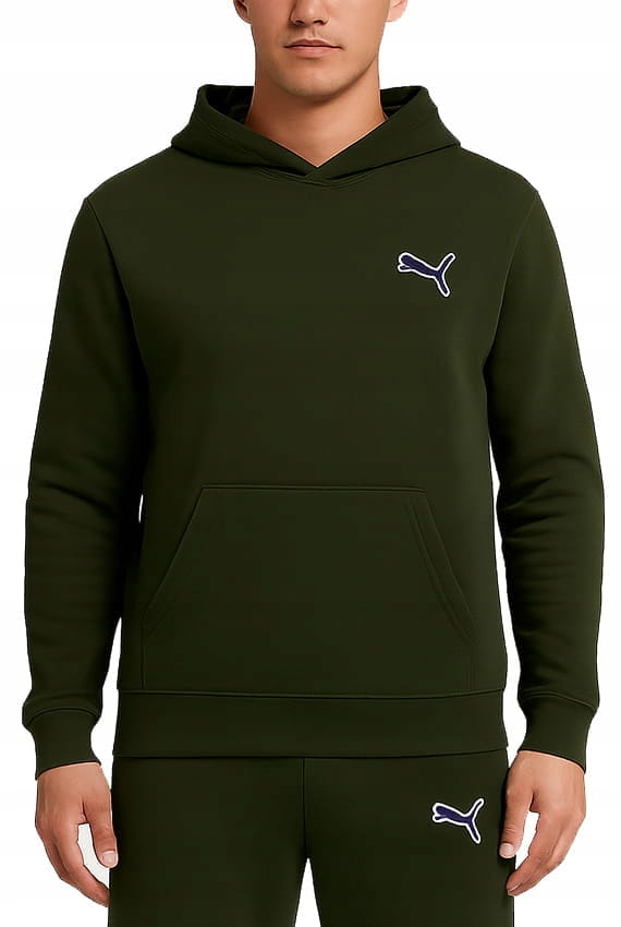 Puma tepláková mikina pánská sportovní bavlněná klokanka s kapucí XXL