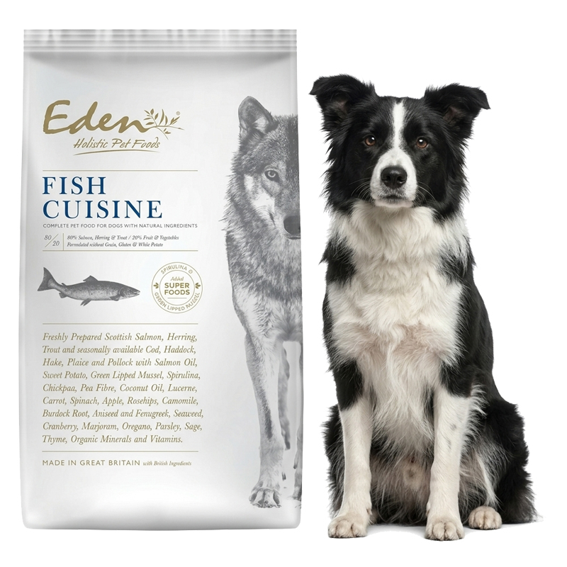 Eden Fish Cuisine Skotský Losos A Sleď ML 12kg Střední A Velká Plemena