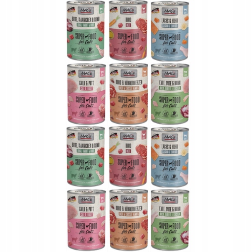 Mac´s Cat karma dla kota MIX Smaków 12x 400g z Niemiec