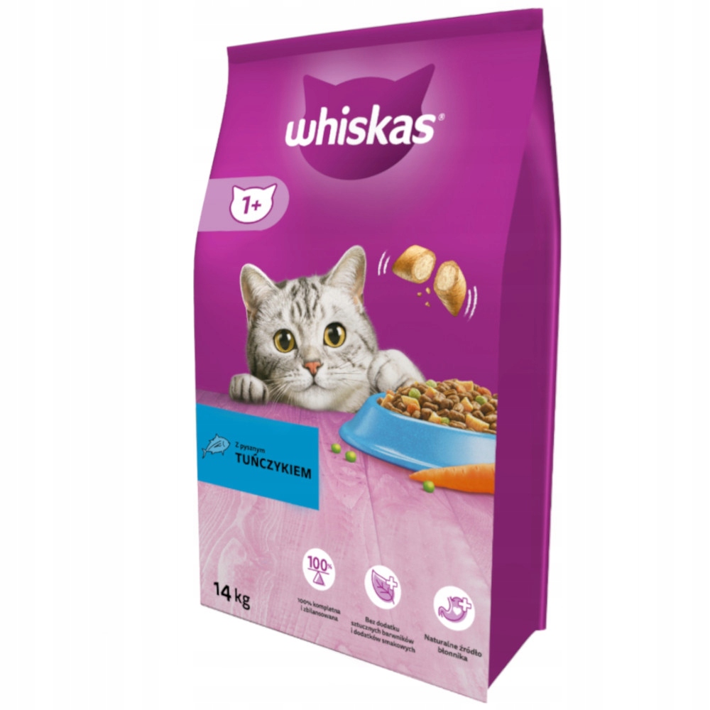 Levně Whiskas suché krmivo pro kočky s tuňákem 14 kg