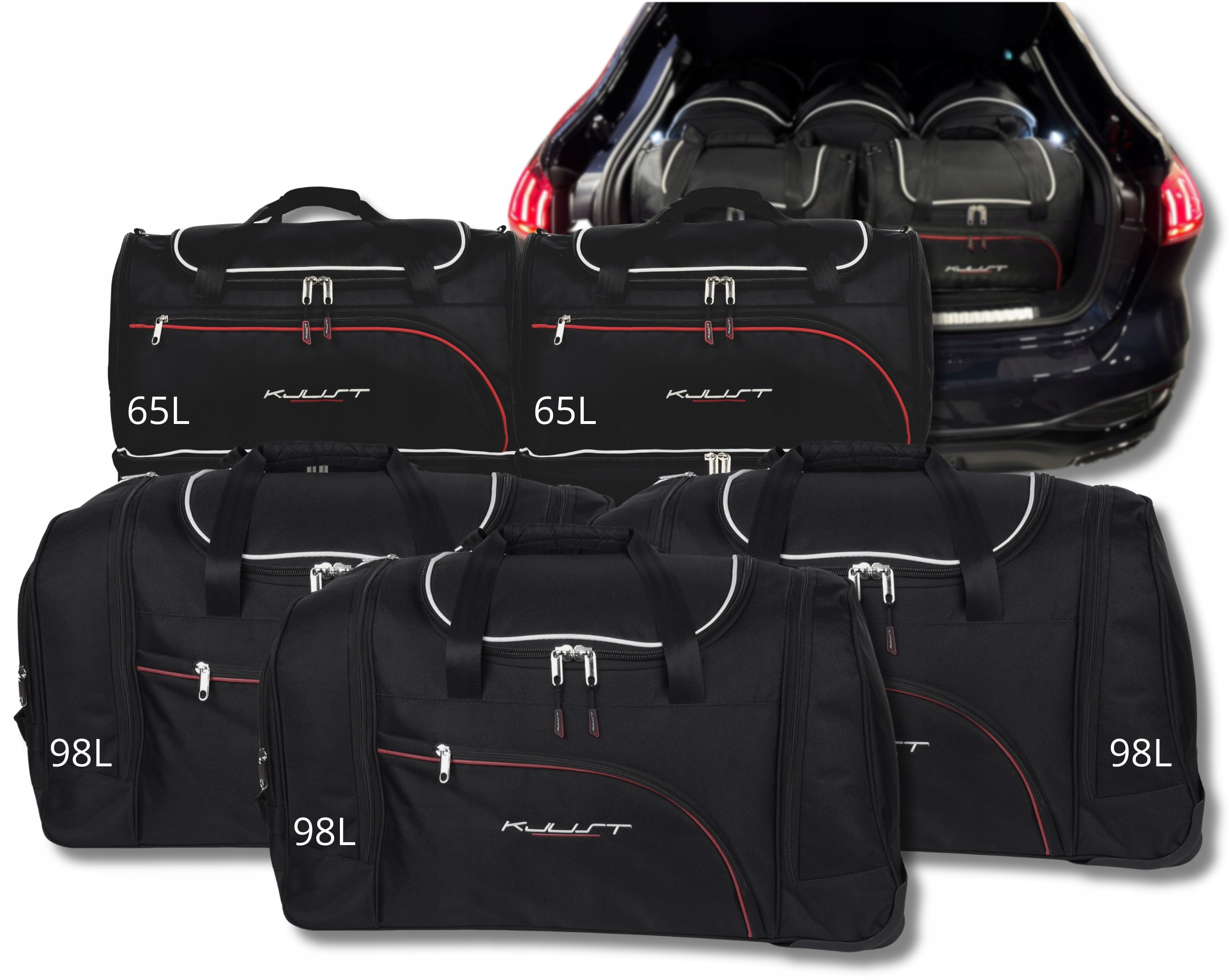 Organizéry Do Kufru Pre Audi A5 Limousine B10 2024+ 5 kusov