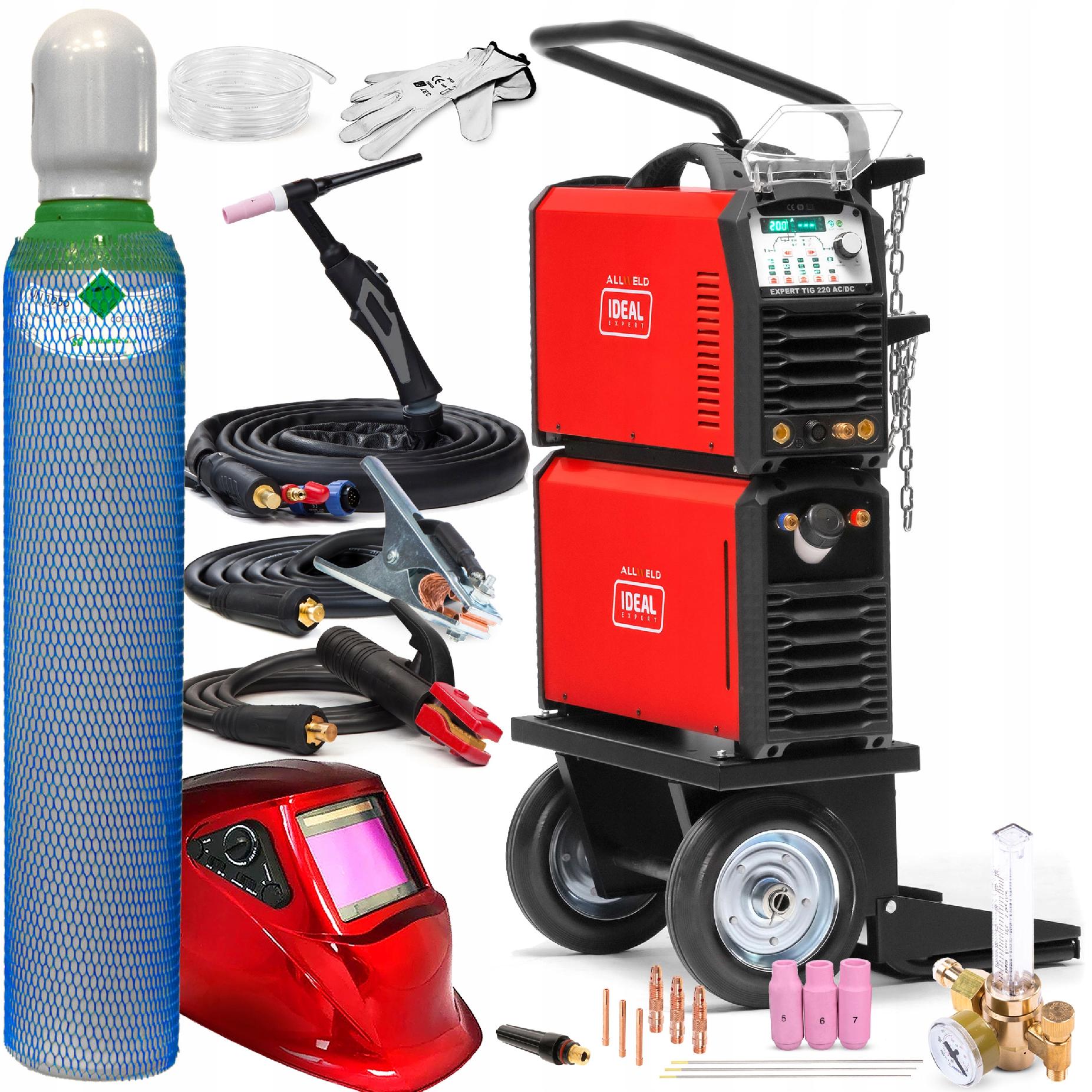 Invertorová Svářečka Ideal Expert Tig 220 Ac DC Mma 230V 200A Puls Hf 4 M