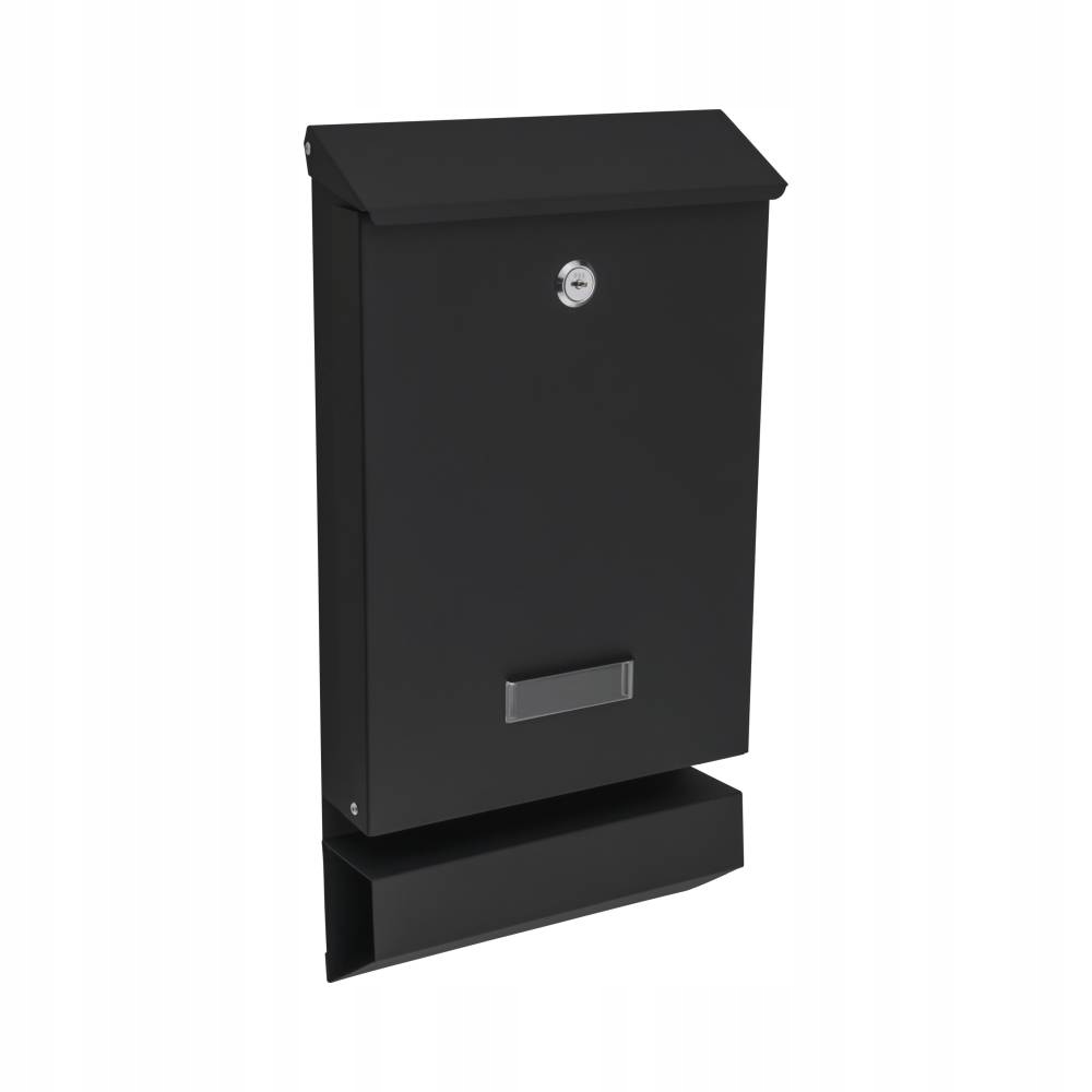 

Skrzynka na listy z tubą A4 Czarny Mat