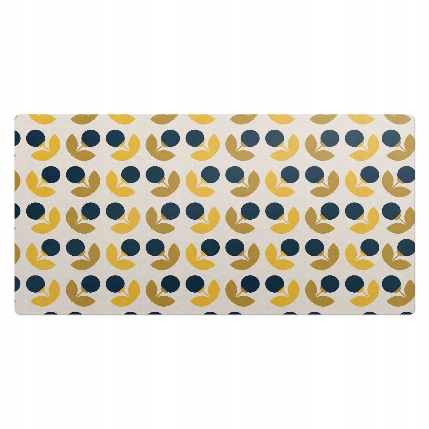 Vinylová podložka na psací stůl s potiskem Geometrie v květinové podobě 100 x 50 cm