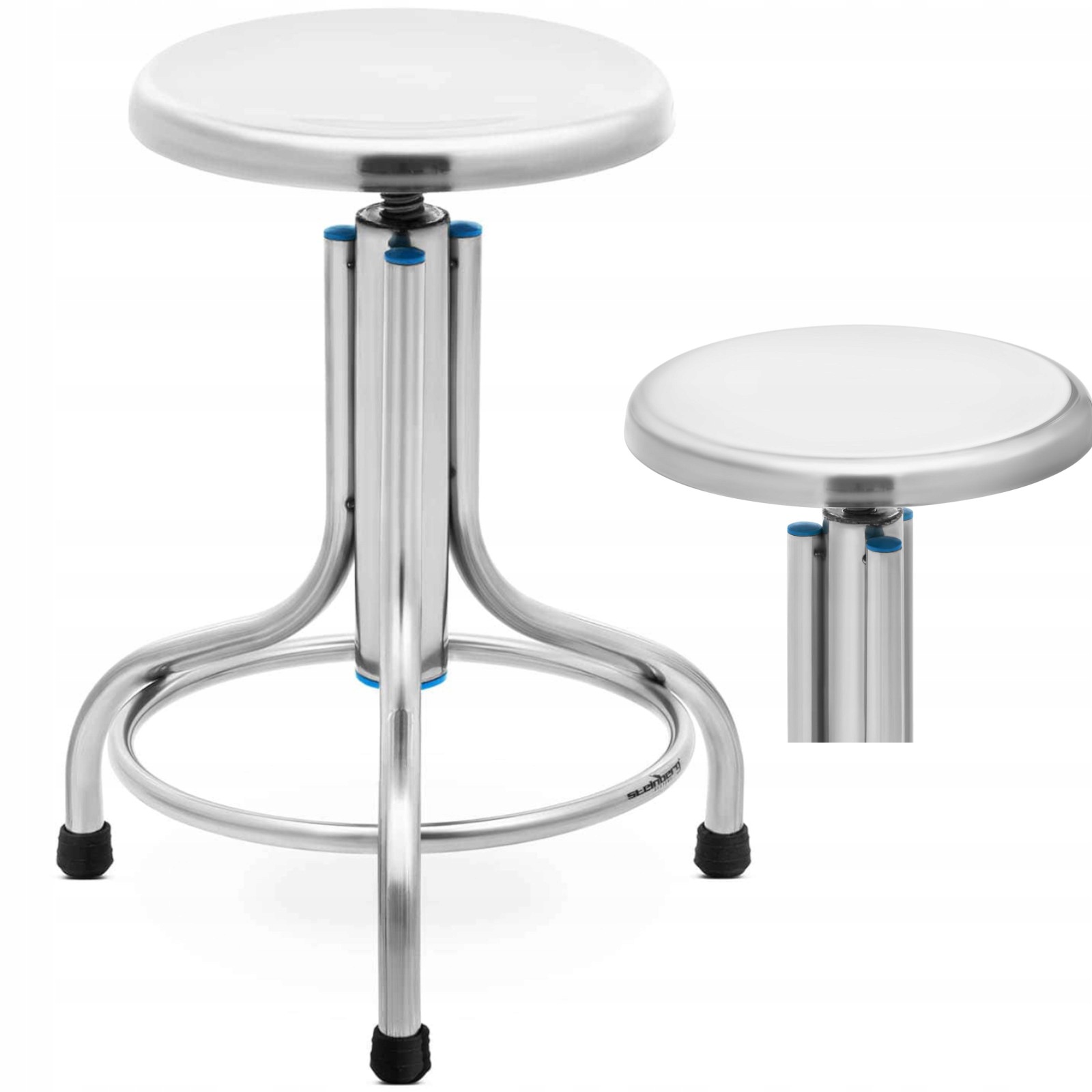 Laboratorní stolička z z nerezové oceli 45-60 cm 150K