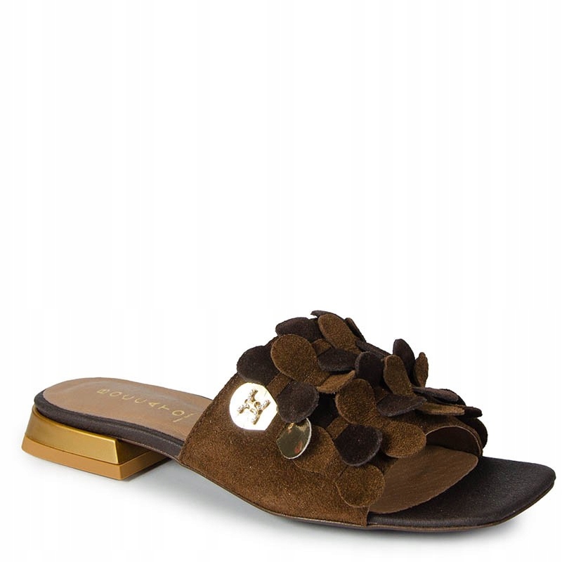 Boccato 1172 Hnědé Elegantní Kožené Nazouváky 37