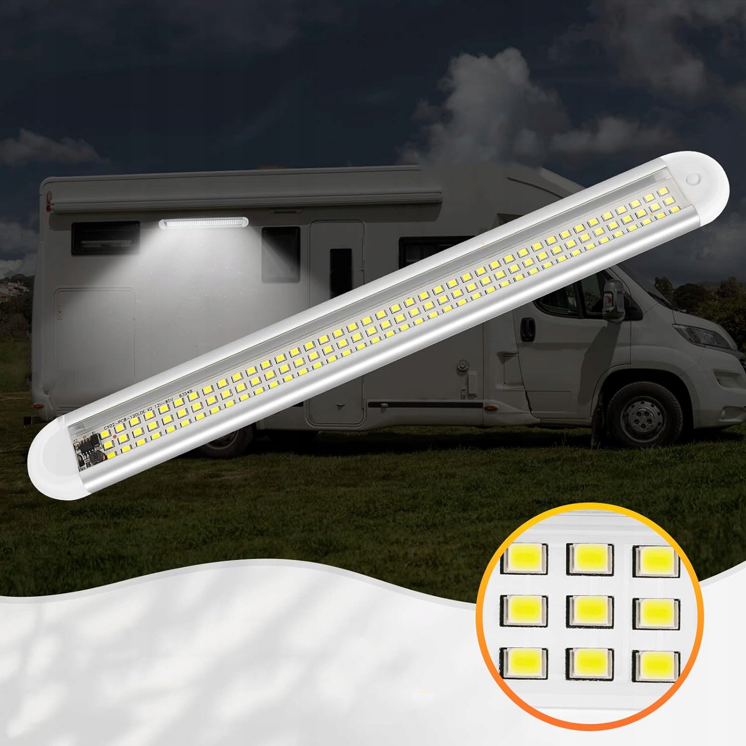 30 CM 7 W LED OŚWIETLENIE WEWNĘTRZNE 4 SZT DO SAMOCHODOWEGO KAMPERA ŁÓDŹ Kolekcja oświetlenie LED