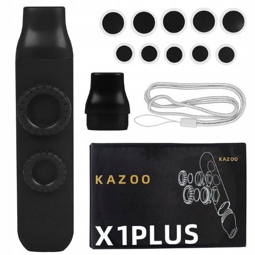Kazoo Podwójne Power czarne membrany smycz ustnik