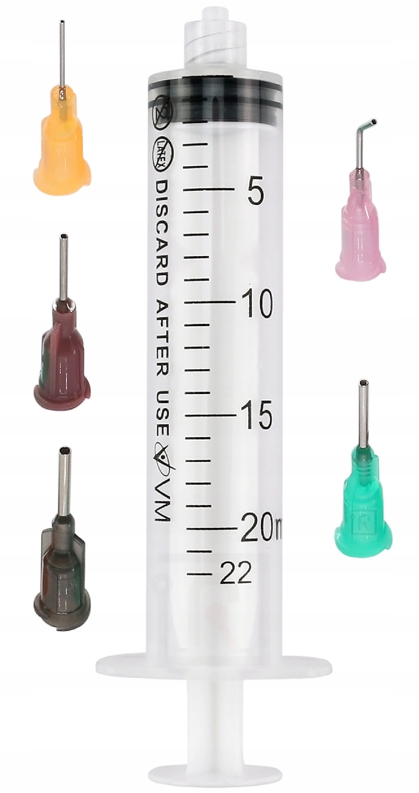 Strzykawka Dozownik 20ml 5x Igła Dozownicza Do Flux Topnik Pasta Żel Klej