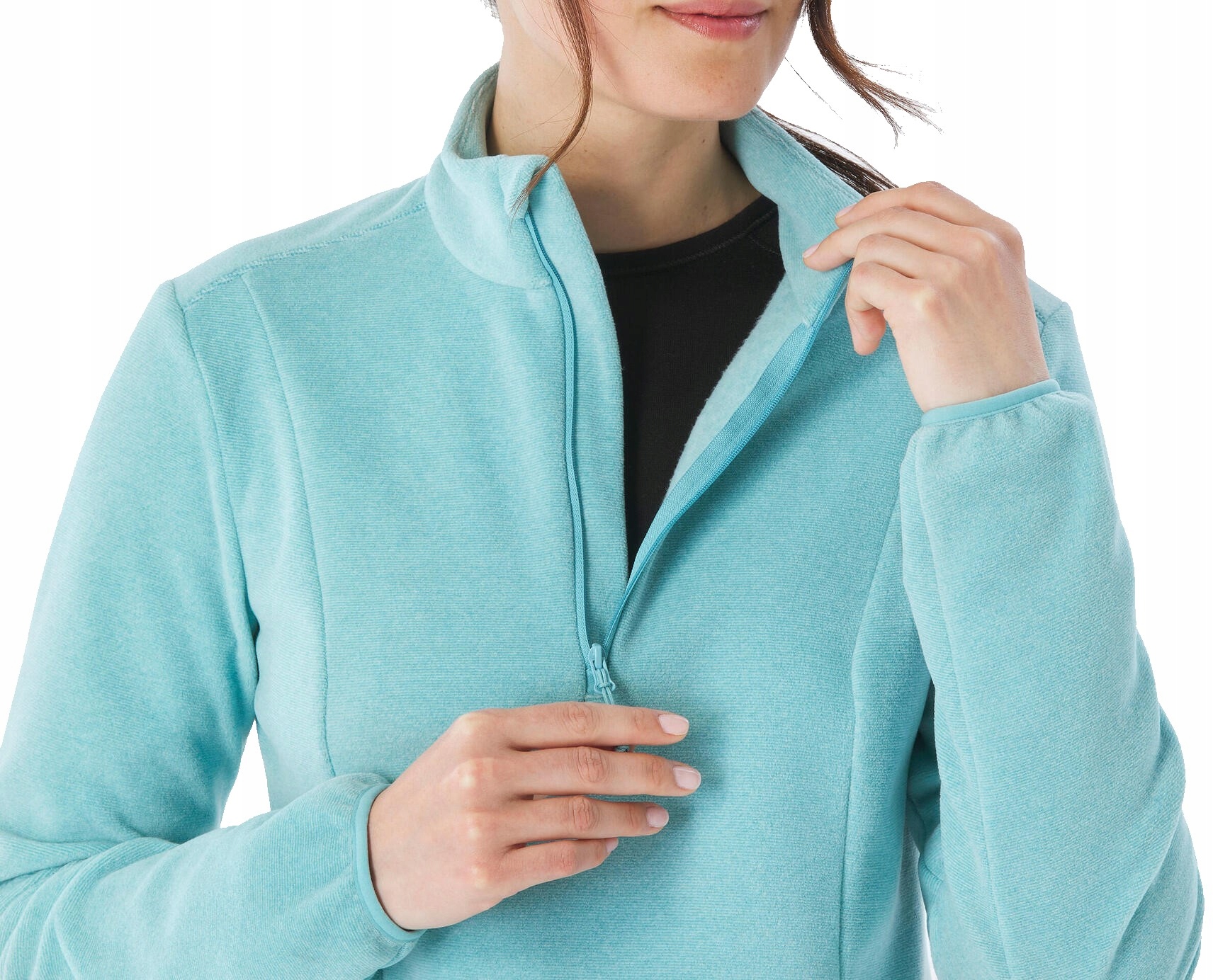 Oddychające Damskie Polary Polar Turystyczny Sport co dzień Komfort 2XL