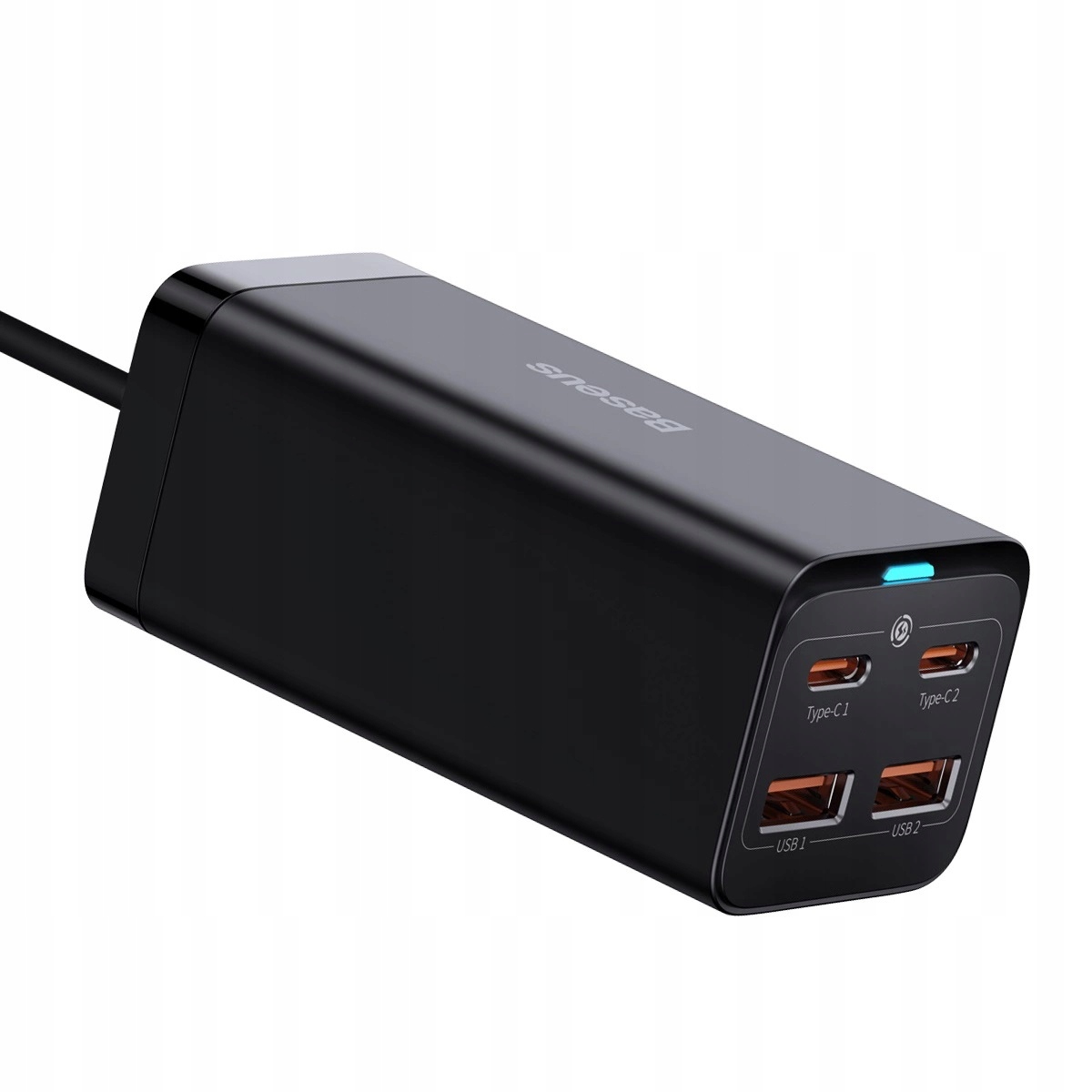 Baseus Rýchlonabíjačka do siete GaN3, 2x Usb-a, 2x Usb-c 100W čierna