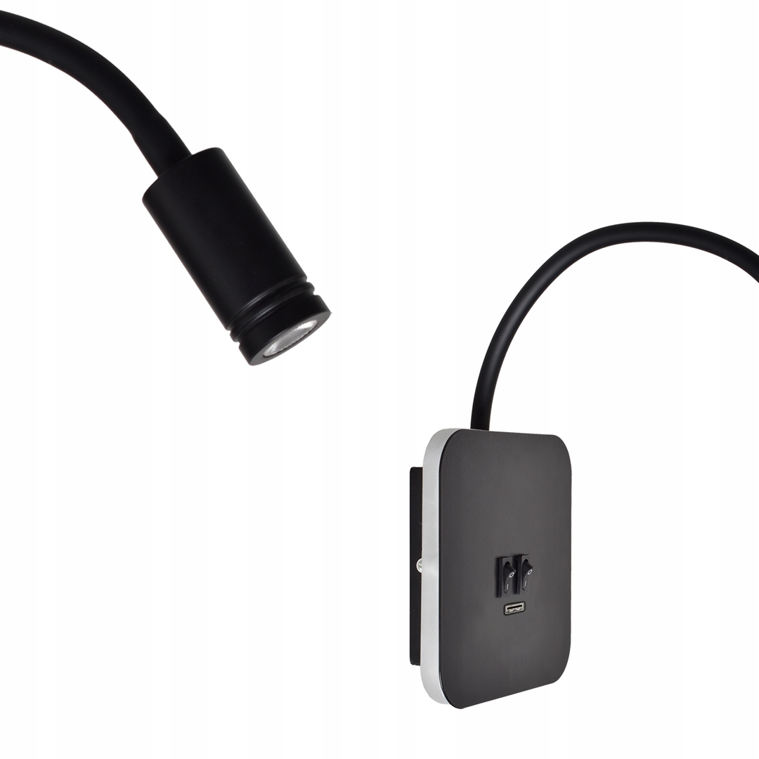 Nočná lampa Base 8W+2W Black