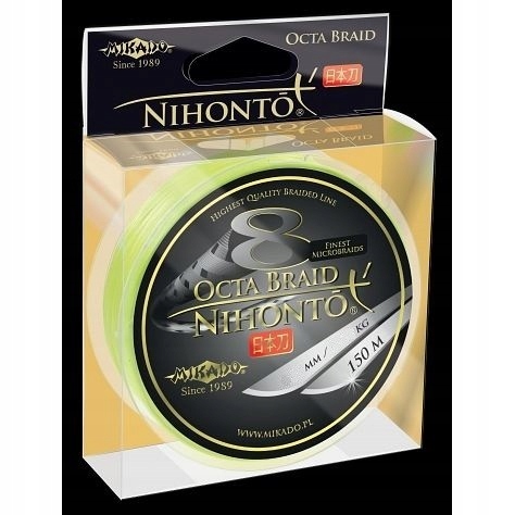 Plec. Mikado Nihonto Octa Braid 0,26MM Fluo 150M