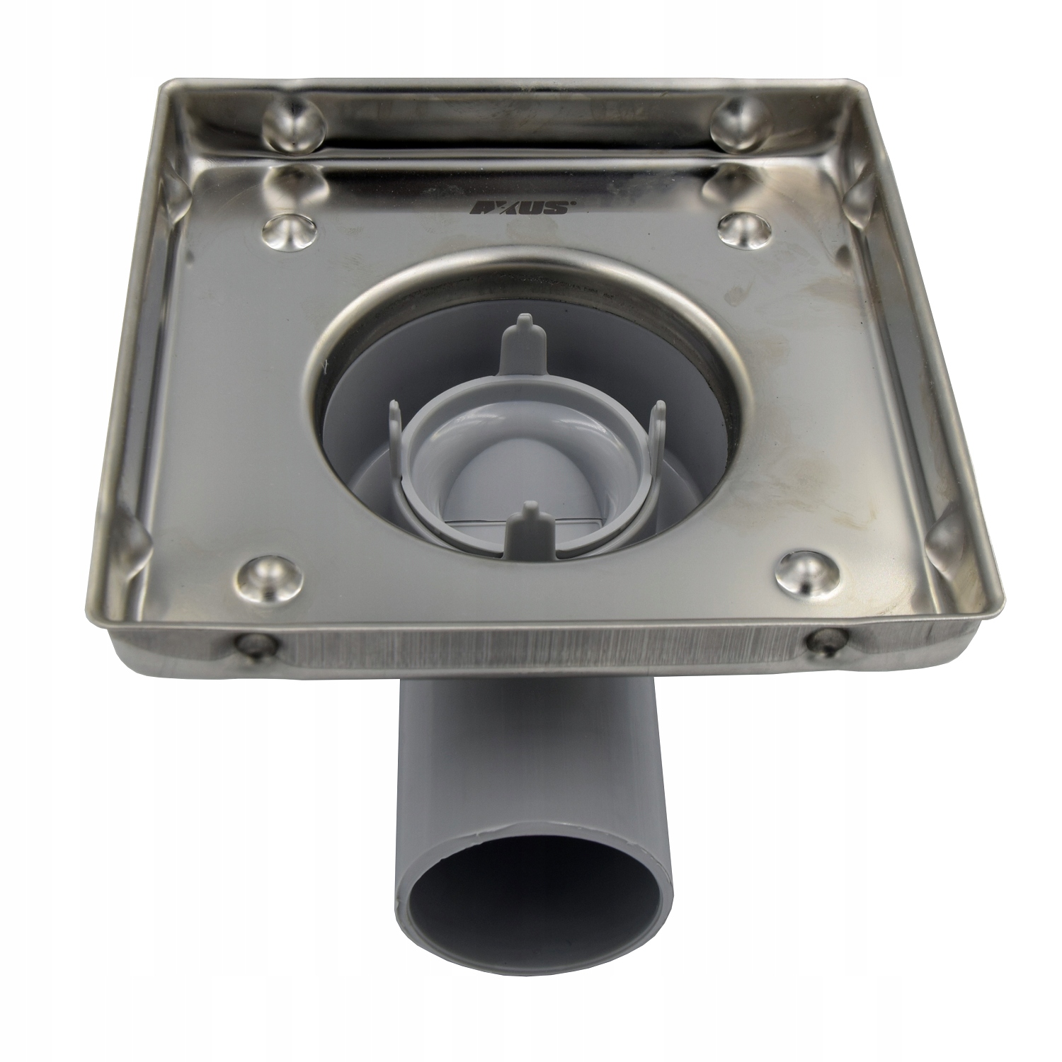 KRATKA ŚCIEKOWA 15X15cm POD PŁYTKĘ SYFON SUCHY Linia AXUS