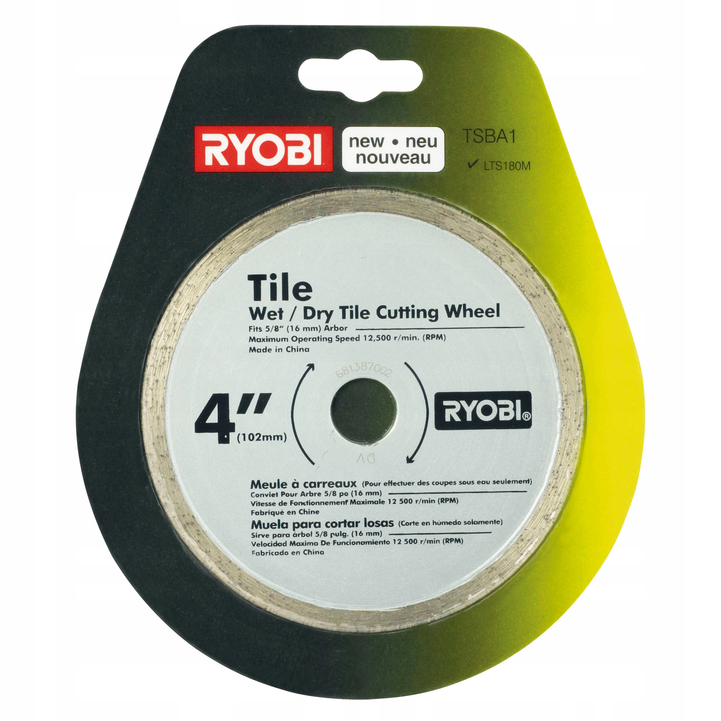 

Ryobi TSBA1 Tarcza Tnąca Diamentowa 102x16mm