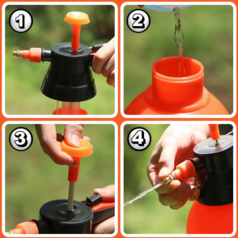 OPRYSKIWACZ CIŚNIENIOWY OGRODOWY 2L SPRYSKIWACZ RĘCZNY DO PRYSKANIA ROŚLINY Pojemność zbiornika 2 l